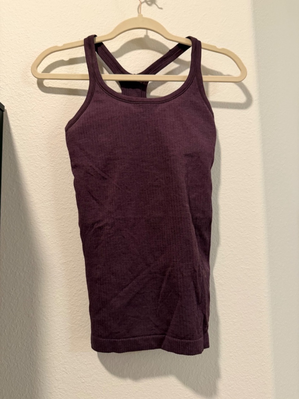 EUC Lululemon Grape Thistle Ebb To Street Tank, Size 4